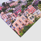 Kleurrijk Positano, Italië Decoupage Tissuepapier (Detail)