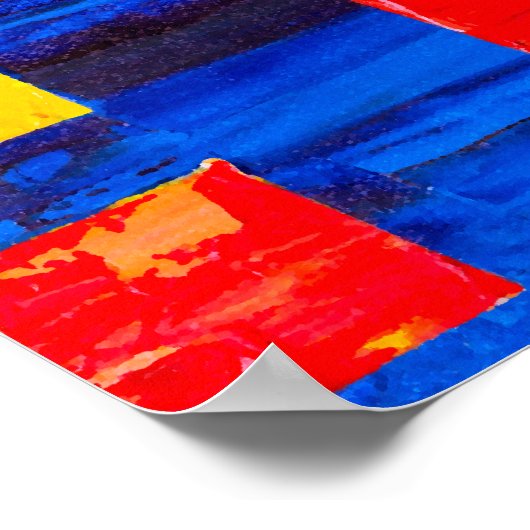 Kleurrijk Poster met wervelkolom (Hoek)