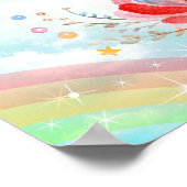 Kleurrijk Poster van de oranje regenboog (Hoek)