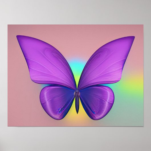 Kleurrijk poster van de vlinder (Voorkant)