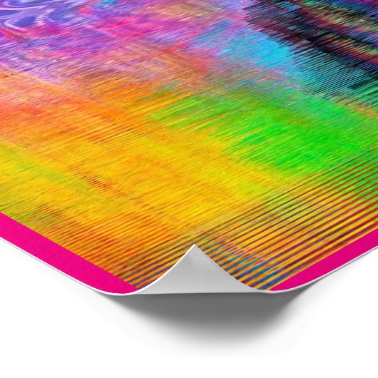 Kleurrijk poster van de vlinder (Hoek)