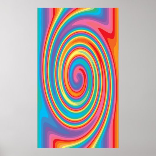 Kleurrijk poster van het kunstschildpad (Voorkant)