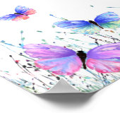 Kleurrijk Poster van vlinderlentesschilderen (Hoek)