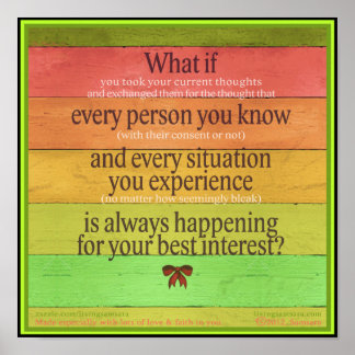 Kleurrijk Poster "Wat als... het beste belang"