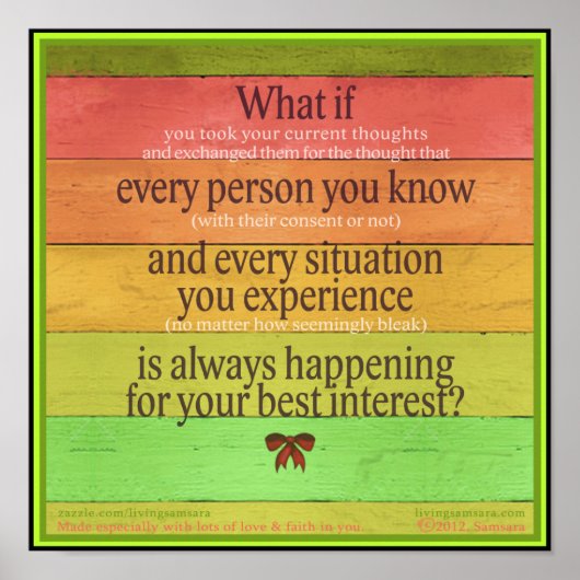 Kleurrijk Poster "Wat als... het beste belang" (Voorkant)