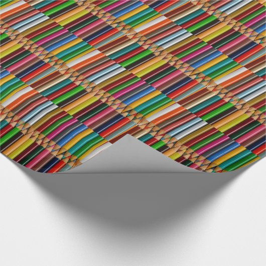 Kleurrijk potlood, gedrukt papier (Hoek)