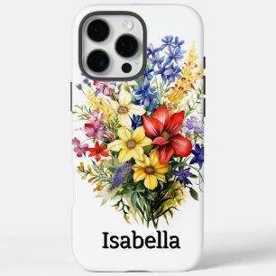 Kleurrijk prachtig boeket van diverse bloemen iPhone 16 pro max hoesje