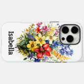 Kleurrijk prachtig boeket van diverse bloemen Case-Mate iPhone case (Achterkant (horizontaal))