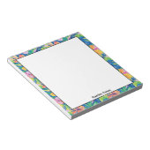 Kleurrijk Preppy Notitieblok (Schuin)