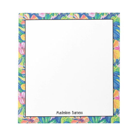 Kleurrijk Preppy Notitieblok (Voorkant)