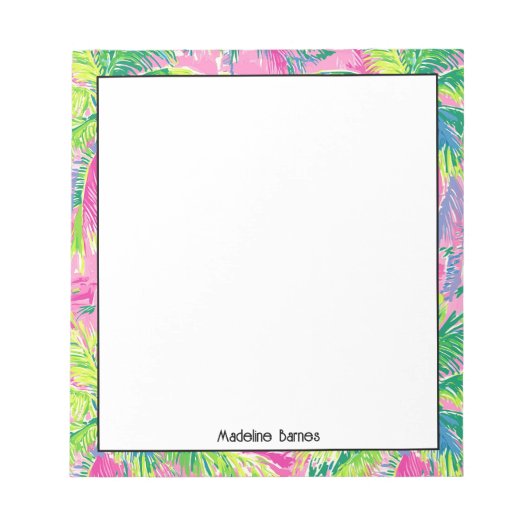 Kleurrijk Preppy Notitieblok (Voorkant)