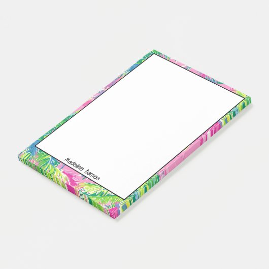 Kleurrijk Preppy Notitieblok Post-it® Notes (Schuin)