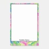 Kleurrijk Preppy Notitieblok Post-it® Notes (Voorkant)