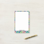Kleurrijk Preppy Notitieblok Post-it® Notes (Op bureau)
