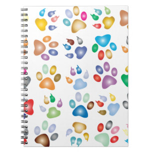 Kleurrijk prismatisch regenboogdier notitieboek