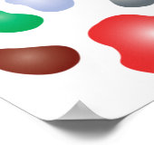 Kleurrijk prismatisch regenboogdier poster (Hoek)