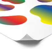 Kleurrijk prismatisch regenboogdier poster (Hoek)