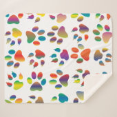 Kleurrijk prismatisch regenboogdier sherpa deken (Voorkant (horizontaal))