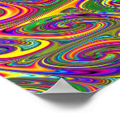 Kleurrijk Psychedelisch Abstract Poster (Hoek)