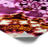 Kleurrijk Psychedelisch Fractal Poster (Hoek)