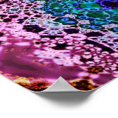 Kleurrijk Psychedelisch Fractal Poster (Hoek)