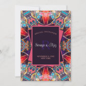 Kleurrijk Psychedelisch Goa Speciaal Evenement Fee Kaart (Voorkant)