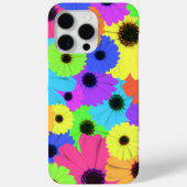 Kleurrijk Psychedelisch Madeliefjes Bloemmotief Case-Mate iPhone Case (Achterkant)