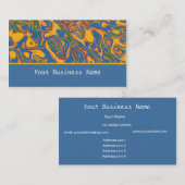 Kleurrijk psychedelisch Visitekaartje (Voorkant / Achterkant)