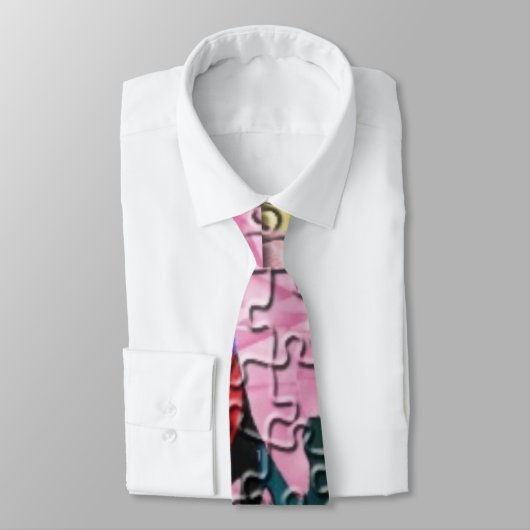 Kleurrijk Puzzel Stropdas (Gebonden)