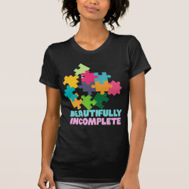 Kleurrijk Puzzelstuk met Mooie Onvolkomenheden T-shirt