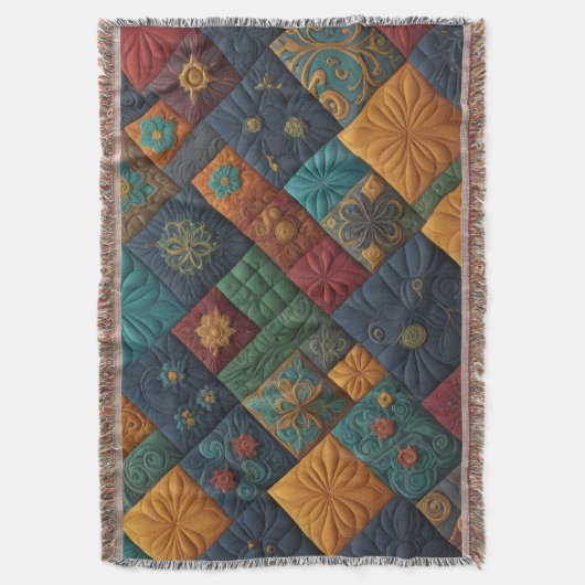 Kleurrijk Quilting Patroon - Quilting Lover Deken (Voorkant Verticaal)