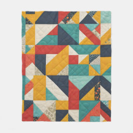 Kleurrijk Quilting Patroon - Quilting Lover Fleece Deken