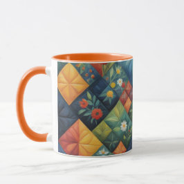 Kleurrijk Quiltpatroon - Quiltliefhebber Mok