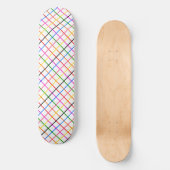 Kleurrijk raamwerkontwerp wit persoonlijk skateboard (Voorkant)