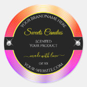 Kleurrijk Rainbow Black Brilliants Product Label (Voorkant)