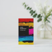 Kleurrijk Rainbow Black Creative Visitekaartje (Staand voorkant)
