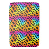 Kleurrijk Rainbow Cheetah Seamless Pattern Badmat (Voorkant Verticaal)