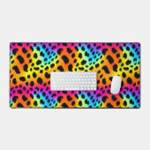 Kleurrijk Rainbow Cheetah Seamless Pattern Bureaumat (Keyboard & Muis)