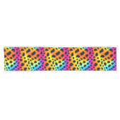 Kleurrijk Rainbow Cheetah Seamless Pattern Korte Tafelloper (Horizontaal)