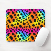 Kleurrijk Rainbow Cheetah Seamless Pattern Muismat (Met muis)