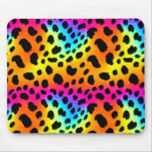 Kleurrijk Rainbow Cheetah Seamless Pattern Muismat (Voorkant)