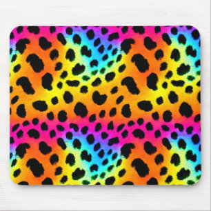 Kleurrijk Rainbow Cheetah Seamless Pattern Muismat
