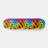 Kleurrijk Rainbow Cheetah Seamless Pattern Persoonlijk Skateboard (Horizontaal)