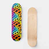 Kleurrijk Rainbow Cheetah Seamless Pattern Persoonlijk Skateboard (Voorkant)