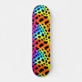 Kleurrijk Rainbow Cheetah Seamless Pattern Persoonlijk Skateboard (Voorkant)