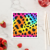 Kleurrijk Rainbow Cheetah Seamless Pattern Servet (Insitu)