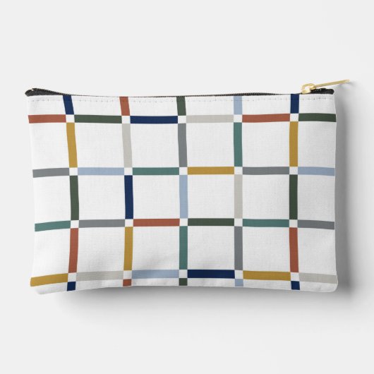 Kleurrijk raster met negatieve ruimte-impressionis etui (Achterkant)