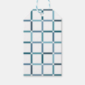 Kleurrijk raster met Negatieve Ruimte Zee Tonen Kl Cadeaulabel (Voorkant)