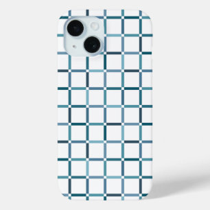 Kleurrijk raster met Negatieve Ruimte Zee Tonen Kl iPhone 15 Case