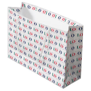 Kleurrijk Rechthoekig Logo Patroon Herhalend Zakel Groot Cadeauzakje